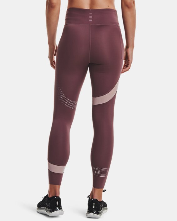 女士UA Speedpocket Wave 7/8貼身褲, Purple, pdpMainDesktop image number 1